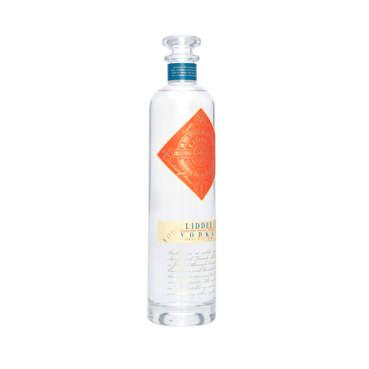 Angled Bottle of Liddel Vodka