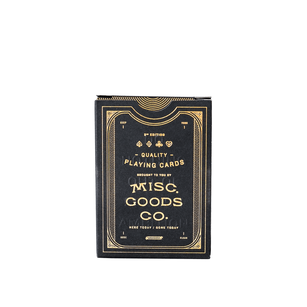 (Black) Misc. Goods Co. Playing Cards - [Bourbon and Whiskey]