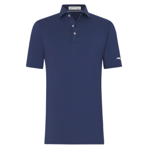 Anderson Polo Shirt in Navy - Rabbit Hole Distillery